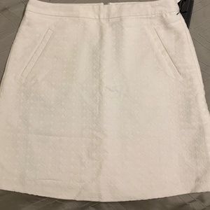 Cream colored A-line skirt